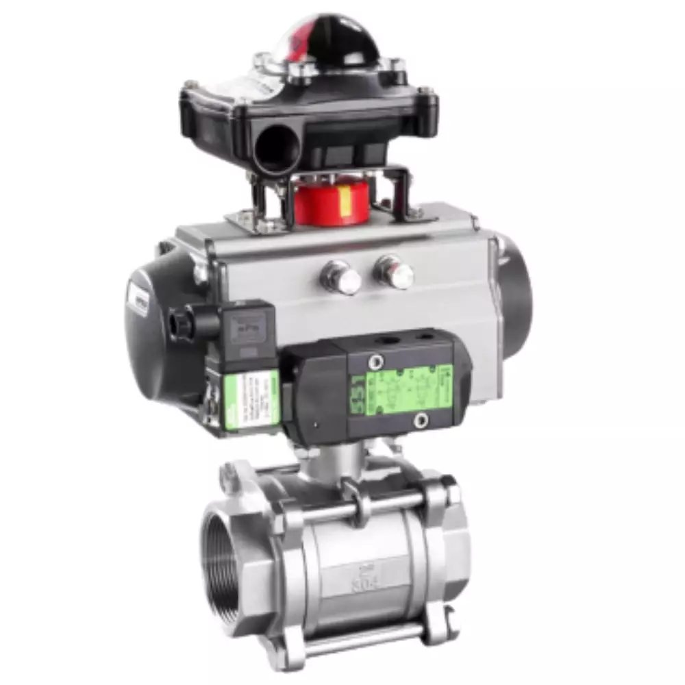 Pneumatic 3PC Ball Valve